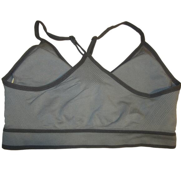 Athleisure Gray Strappy Sports Bra Avia Size Large - Picture 5 of 5